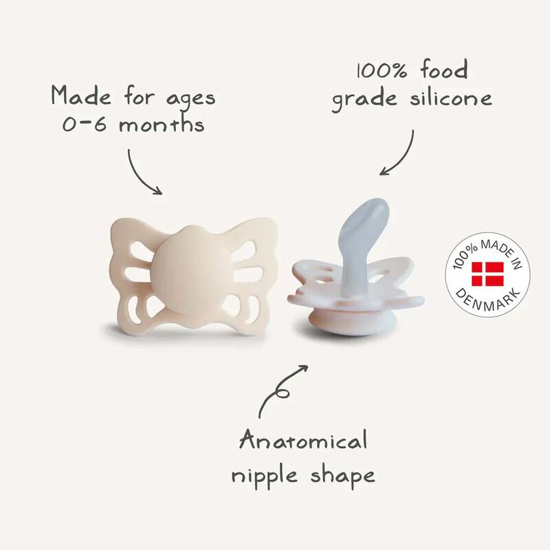 FRIGG Anatomical Pacifier - Butterfly Silicone Size 1 image number 1